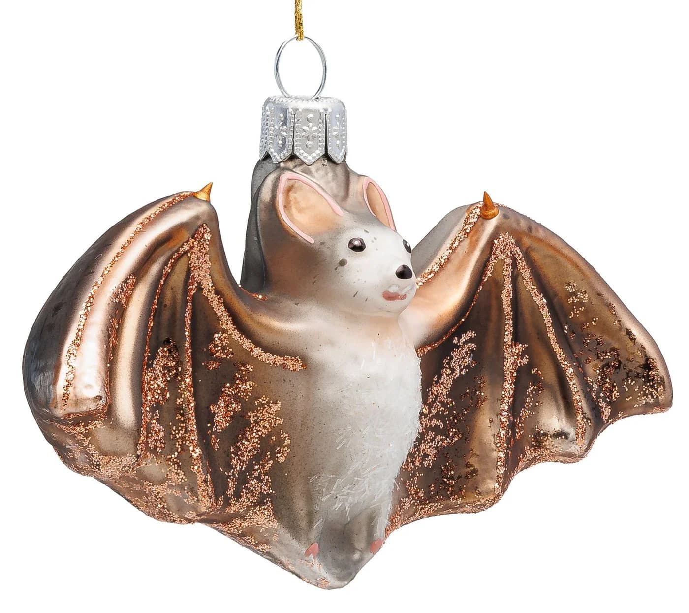 SIKORA Weihnachtsbaumkugel Fledermaus BS782, Glas, Traditionell