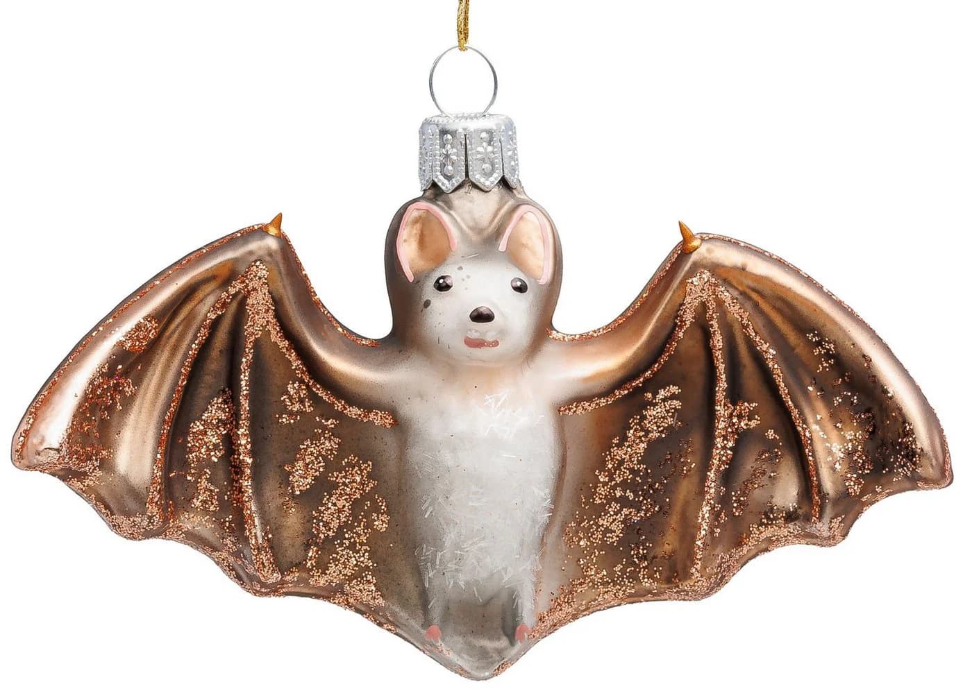 SIKORA Weihnachtsbaumkugel Fledermaus BS782, Glas, Traditionell - Bild 2