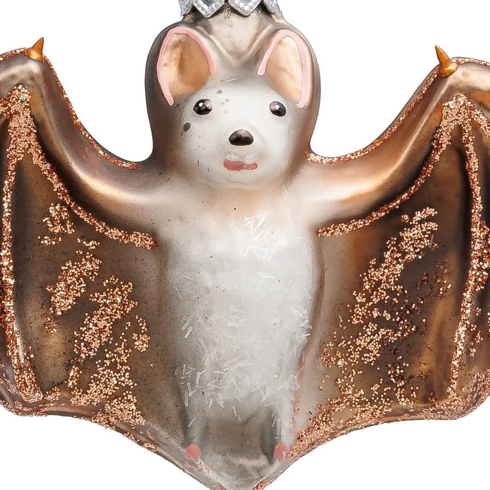 SIKORA Weihnachtsbaumkugel Fledermaus BS782, Glas, Traditionell - Bild 4