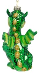 SIKORA Weihnachtsbaumkugel Drache mit Geschenk BS057 Bild 4
