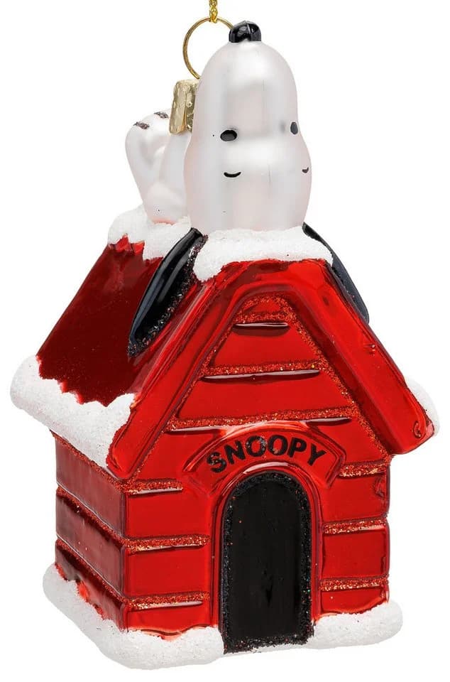 SIKORA Weihnachtsbaumkugel Snoopy Glas Anhänger BS064 - Bild 2