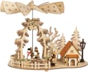 SIKORA Weihnachtspyramide 2-in-1 mit Räuchermännchen bunt Bild 2
