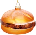 SIKORA Weihnachtsbaumkugel Leberkäs Brötchen Glas Anhänger BS013 Bild 2