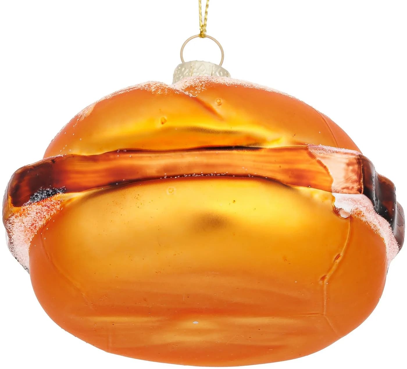 SIKORA Weihnachtsbaumkugel Leberkäs Brötchen Glas Anhänger BS013 - Bild 3