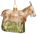 SIKORA Weihnachtsbaumkugel Ziegenbock Glas Figur Anhänger Bild 1