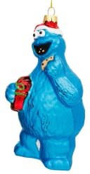 SIKORA Krümelmonster Glas Weihnachtskugel Anhänger Christbaumschmuck LI008 Bild 1