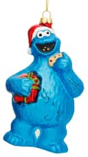 SIKORA Krümelmonster Glas Weihnachtskugel Anhänger Christbaumschmuck LI008 Bild 2