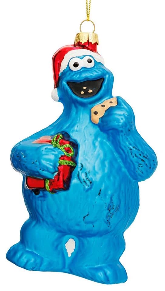 SIKORA Krümelmonster Glas Weihnachtskugel Anhänger Christbaumschmuck LI008 - Bild 2