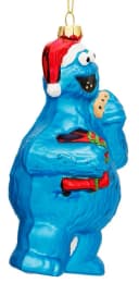 SIKORA Krümelmonster Glas Weihnachtskugel Anhänger Christbaumschmuck LI008 Bild 3