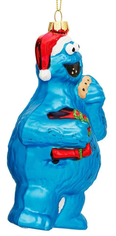 SIKORA Krümelmonster Glas Weihnachtskugel Anhänger Christbaumschmuck LI008 - Bild 3