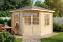 Alpholz Gartenhaus Monica 5-Eck Holz Naturbelassen Bild 2