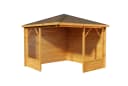 Pavillon aus Massivholz Pinie, 5-Eck, Natur Bild 5