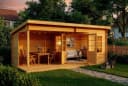 Alpholz Gartenhaus Carl 598x300 cm Pinie 28mm Wandstärke Bild 1