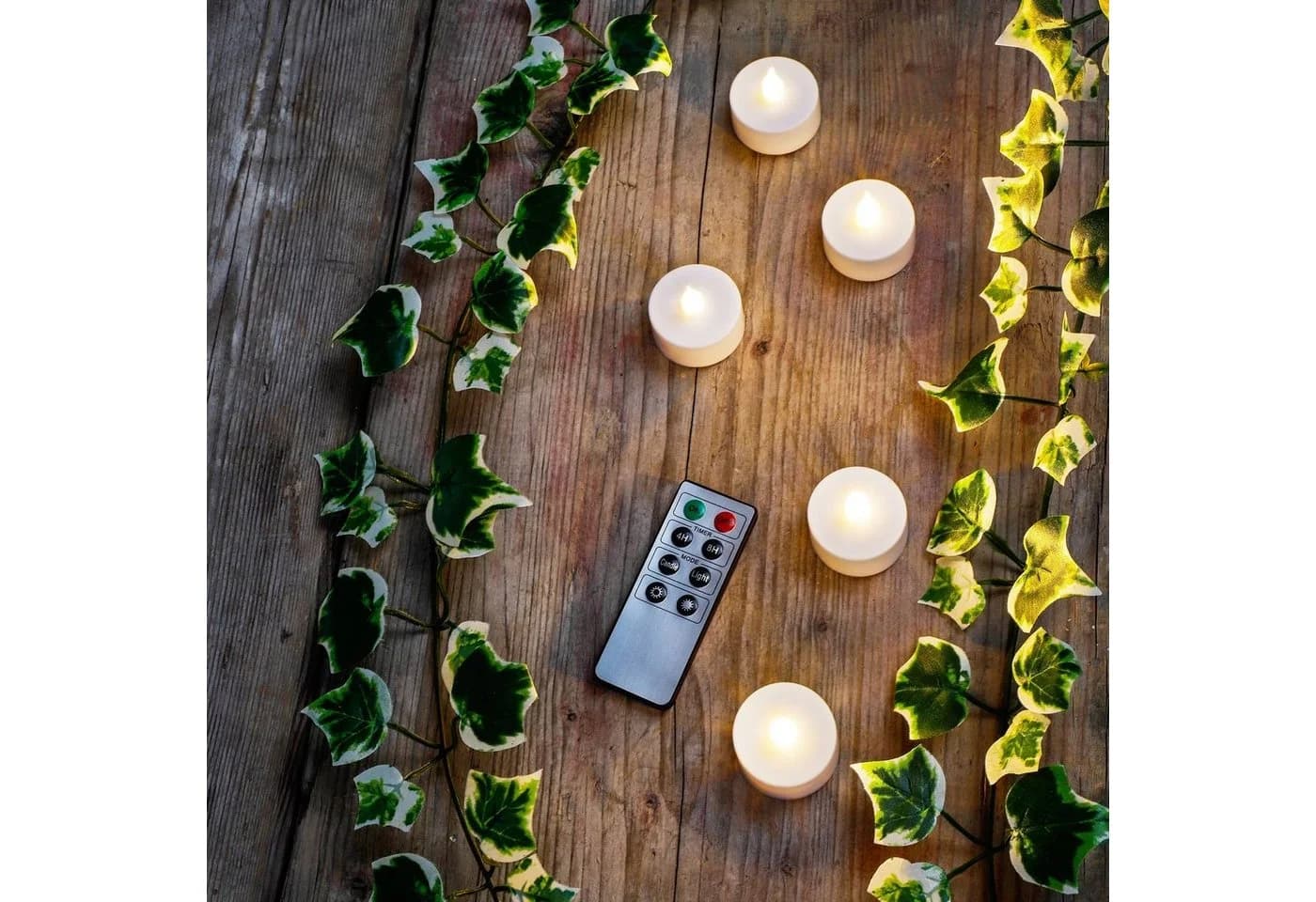GartenHero 10x LED Teelichter mit Fernbedienung Timer Dimmbar - Bild 4