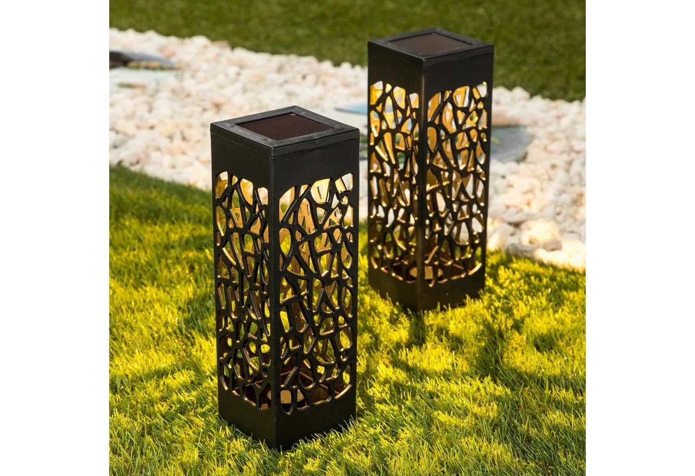 GartenHero LED Solarleuchte mit Schattenwurf und Dämmerungssensor - Bild 2