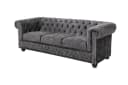 riess-ambiente Chesterfield 3-Sitzer Sofa Grau Samt Bild 1