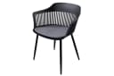 riess-ambiente Stuhl AIRE Schwarz mit Kissen Bild 2
