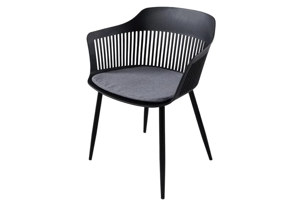 riess-ambiente Stuhl AIRE Schwarz mit Kissen - Bild 2