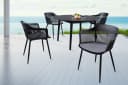 riess-ambiente Stuhl AIRE Schwarz mit Kissen Bild 3