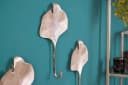 riess-ambiente Kleiderhaken 3er Set GINKGO Silber Handmade Metall Bild 2