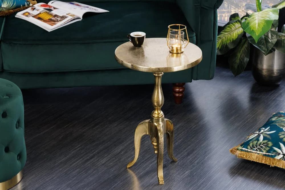 riess-ambiente Beistelltisch SAVOY Gold Barock Handarbeit Metall