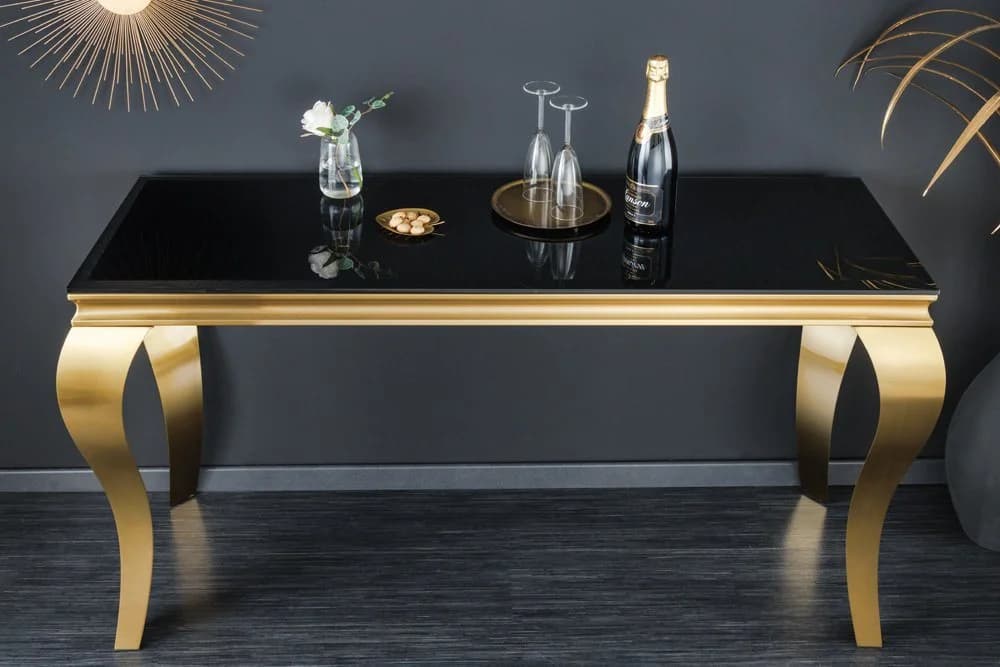riess-ambiente Konsolentisch Modern Barock 145cm Schwarz/Gold - Bild 3