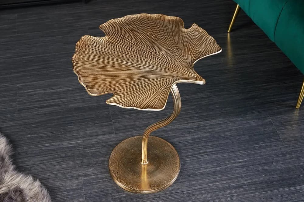 riess-ambiente Beistelltisch GINKGO LEAF 55cm Gold - Bild 2