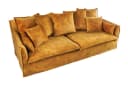 riess-ambiente HEAVEN 3-Sitzer Sofa Senfgelb Samt mit Kissen Bild 1