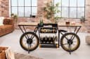 riess-ambiente Konsolentisch MOTORCYCLE 185cm Braun/Schwarz Motorrad Upcycling Industrial Bild 1
