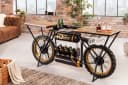 riess-ambiente Konsolentisch MOTORCYCLE 185cm Braun/Schwarz Motorrad Upcycling Industrial Bild 2
