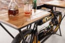 riess-ambiente Konsolentisch MOTORCYCLE 185cm Braun/Schwarz Motorrad Upcycling Industrial Bild 4
