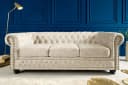 riess-ambiente Chesterfield Sofa 3-Sitzer Champagner Samt Bild 3