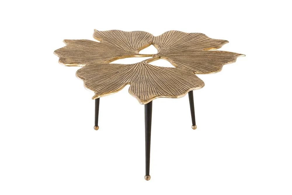 riess-ambiente Couchtisch GINKGO LEAFS 75cm gold / schwarz - Bild 2