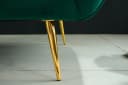 riess-ambiente NOBLESSE 2-Sitzer Sofa Samt Retro Smaragdgrün Gold Bild 5