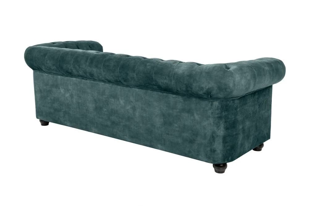 riess-ambiente Sofa CHESTERFIELD 205cm Petrol Samt 3-Sitzer - Bild 4
