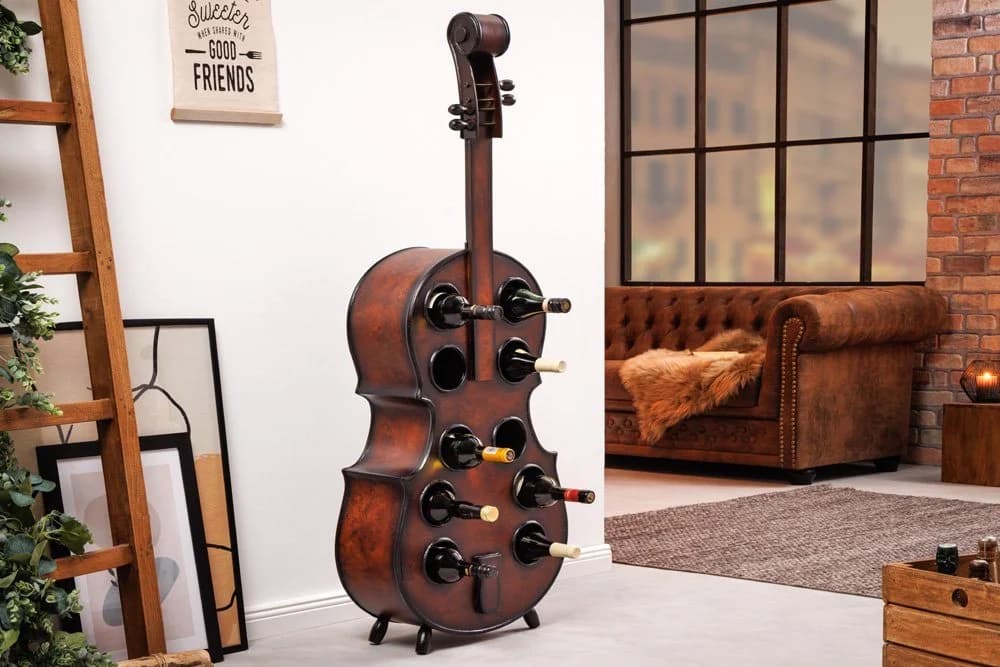 riess-ambiente Weinregal CELLO 133cm braun Massivholz - Bild 2