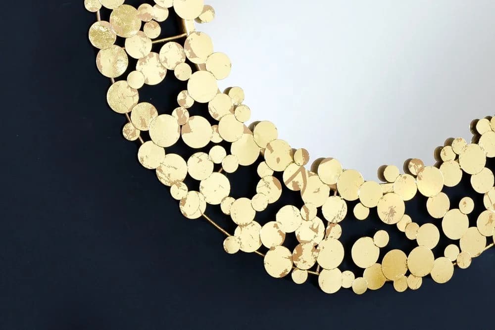 riess-ambiente Wandspiegel COINS XL 80cm rund antik gold - Bild 4