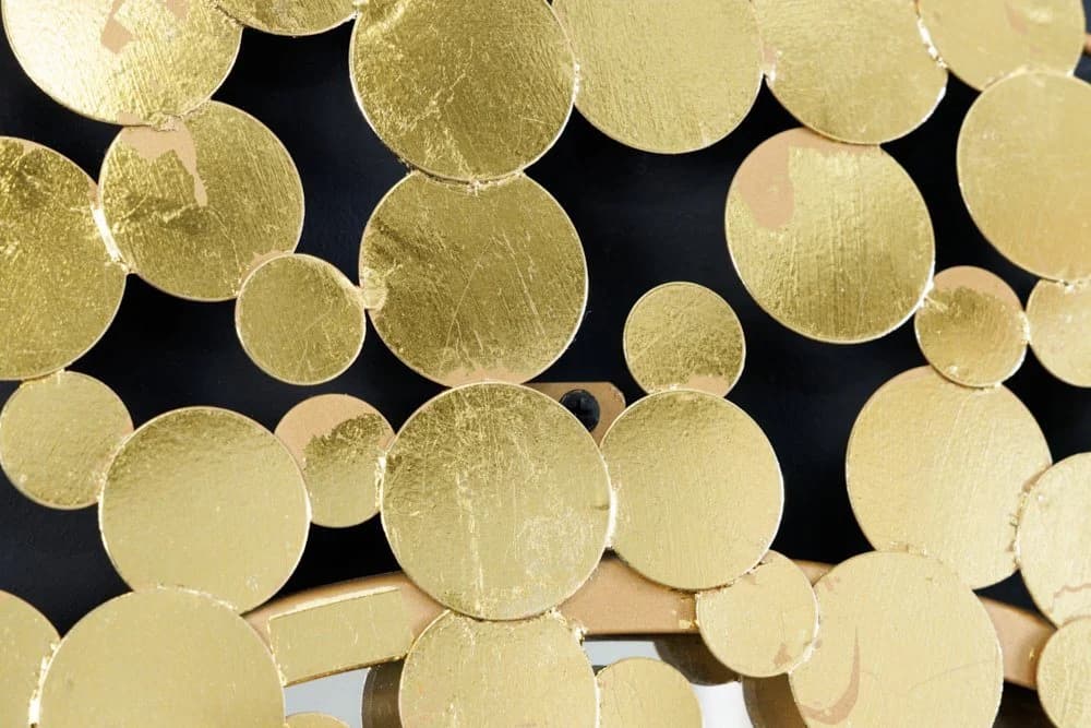 riess-ambiente Wandspiegel COINS XL 80cm rund antik gold - Bild 5