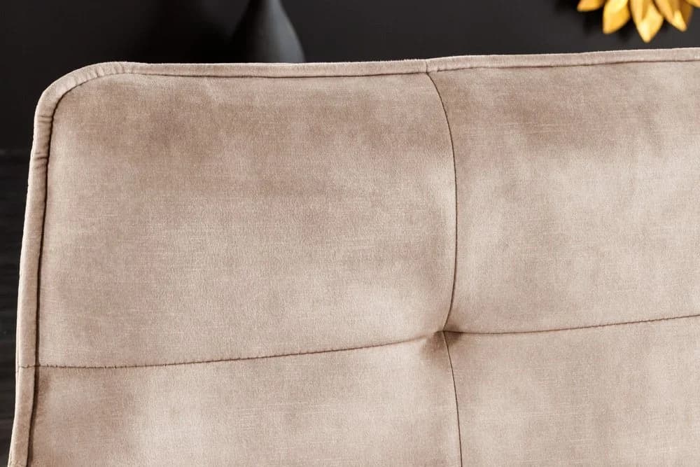 riess-ambiente Sitzbank EUPHORIA Retro Samt Beige/Schwarz - Bild 5