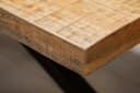 riess-ambiente Esstisch GALAXIE 160cm Massivholz Stern-Gestell Industrial Bild 5