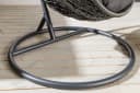 riess-ambiente Hängesessel LOFT Anthrazit Grau Polyrattan mit Kissen Bild 5