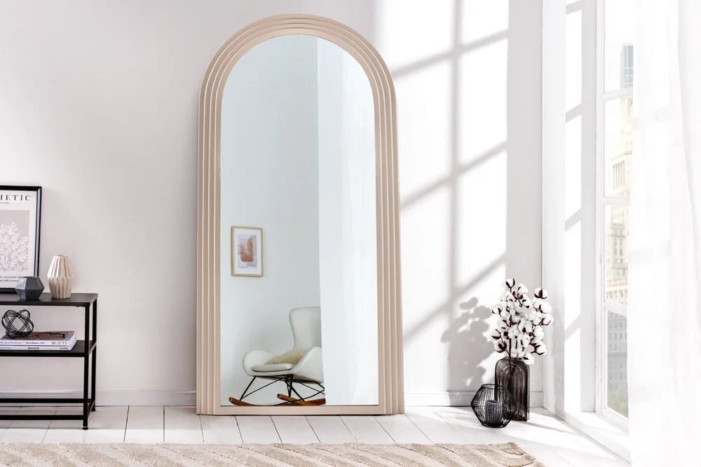 riess-ambiente Spiegel ART DECO 160cm Greige Rundbogen Ganzkörper - Bild 2
