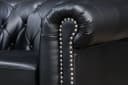 riess-ambiente Chesterfield-Sessel 110cm Matt Schwarz Kunstleder Bild 5