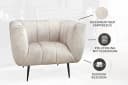 riess-ambiente Sessel NOBLESSE 105cm Champagner Retro Bild 4