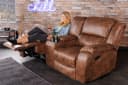 riess-ambiente TV-Sessel HOLLYWOOD antik braun 2-Sitzer Relax Bild 2