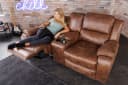 riess-ambiente TV-Sessel HOLLYWOOD antik braun 2-Sitzer Relax Bild 5
