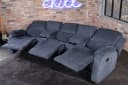 riess-ambiente TV-Sessel HOLLYWOOD 3-Sitzer Grau Relax-Funktion Bild 3