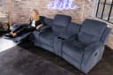 riess-ambiente TV-Sessel HOLLYWOOD 3-Sitzer Grau Relax-Funktion Bild 4