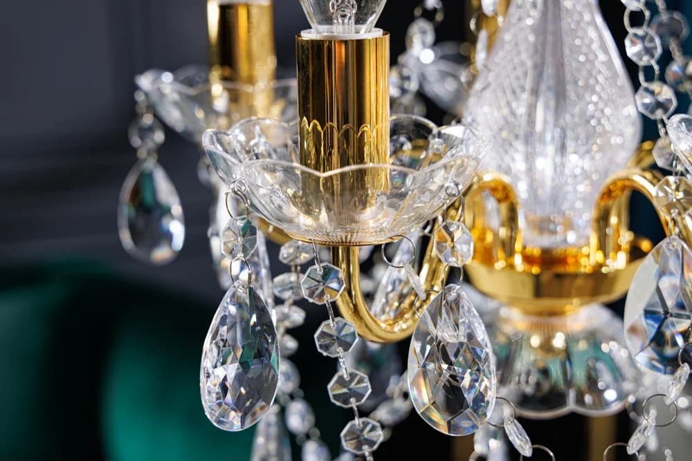 riess-ambiente Kronleuchter DIAMONDS S 40cm Gold Barock Acryl - Bild 5