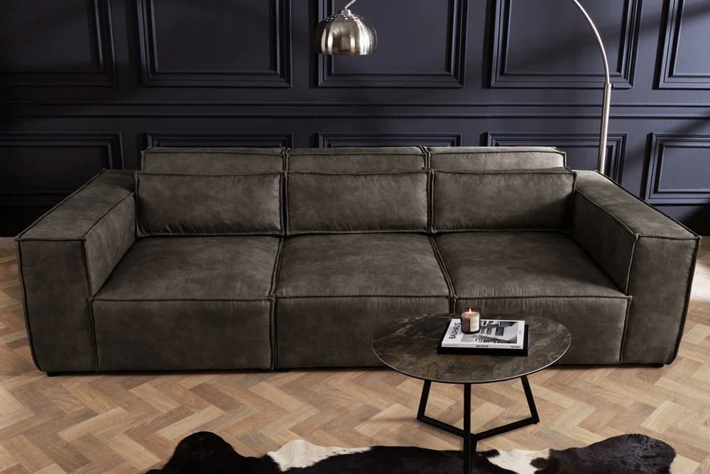 riess-ambiente 3-Sitzer Sofa BOSSA NOVA antik dunkelgrau Modern